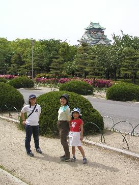 In front of a Castle